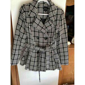 Rampage Black and White Plaid Jacket